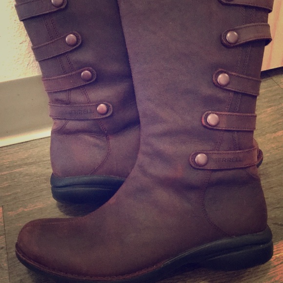 merrell leather boots